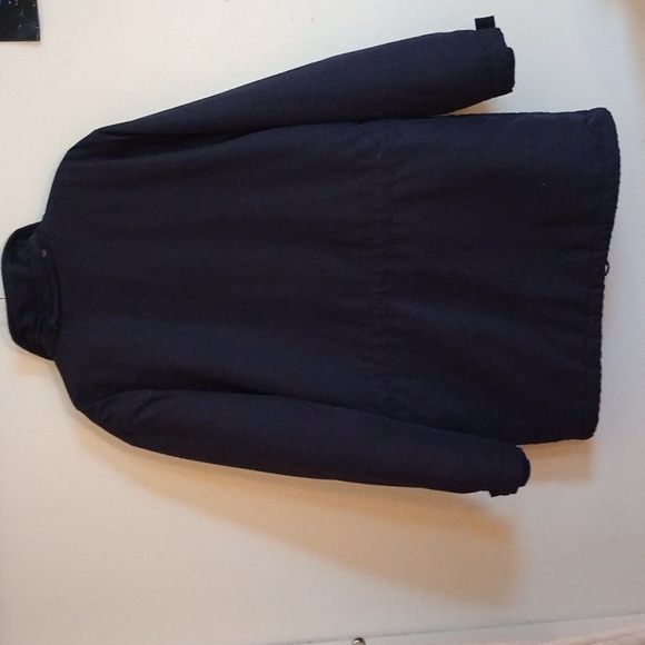 LANDS' END WOMAN'S AIRCORE-200 NAVY PARKA, FLEECE & QUILT LINING, SZ SM 6-8 REG - Picture 11 of 12